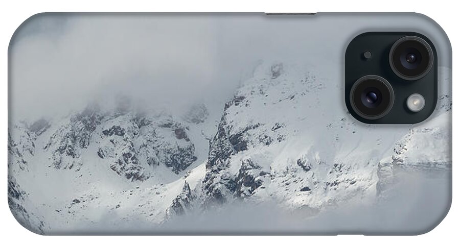 Mountain Landscape iPhone Case featuring the photograph In the clouds - 12 - French Alps by Paul MAURICE
