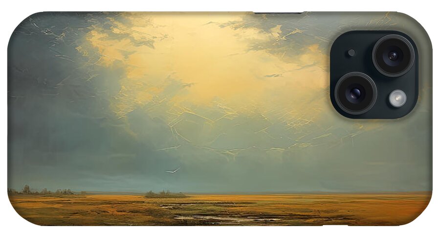 Swamp iPhone Case featuring the painting In the Marshland by My Head Cinema