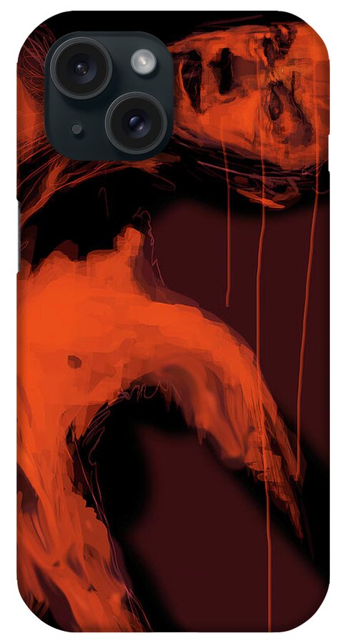 #forensicart iPhone Case featuring the digital art In the Morgue 8 by Veronica Huacuja
