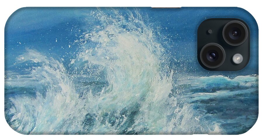 Acrylic iPhone Case featuring the painting Intensity by Valerie Travers