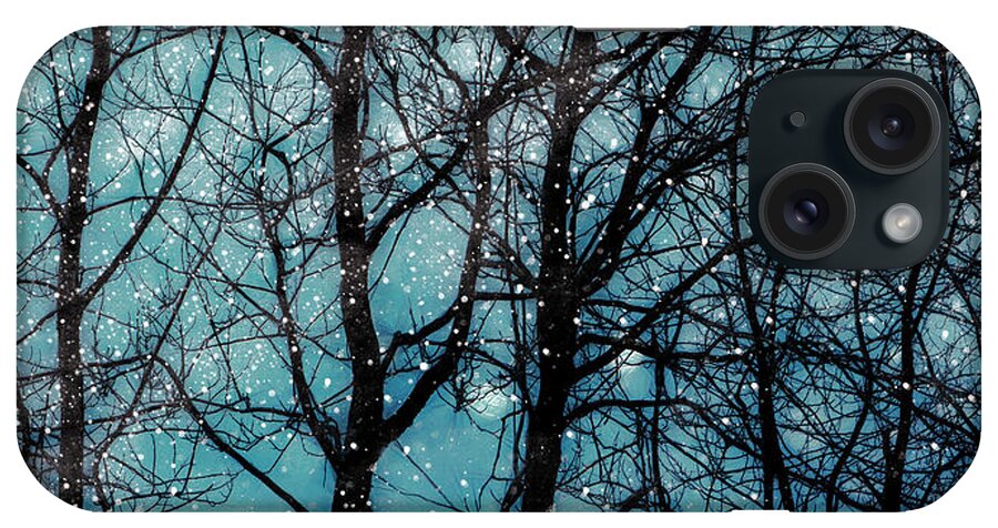 Branches iPhone Case featuring the digital art Into the Winter Night by Michele Cornelius