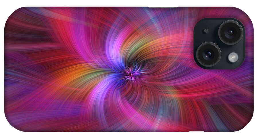 Jenny Rainbow Fine Art Photography iPhone Case featuring the photograph Iridescent Abstract by Jenny Rainbow