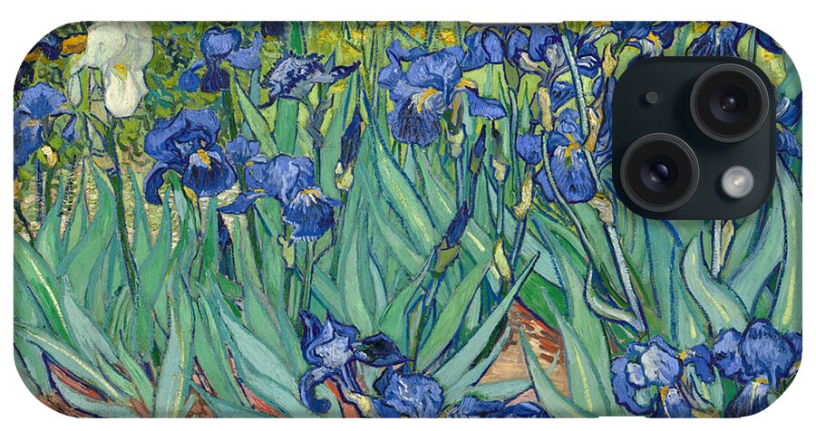 Irises iPhone Case featuring the painting Irises by Vincent Van Gogh