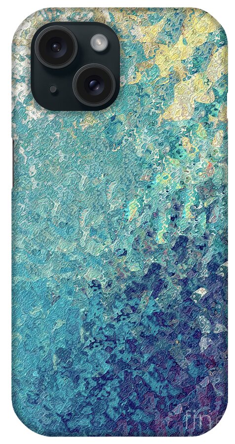 Blue iPhone Case featuring the painting Isaiah 12 2. My Strength And Song. by Mark Lawrence