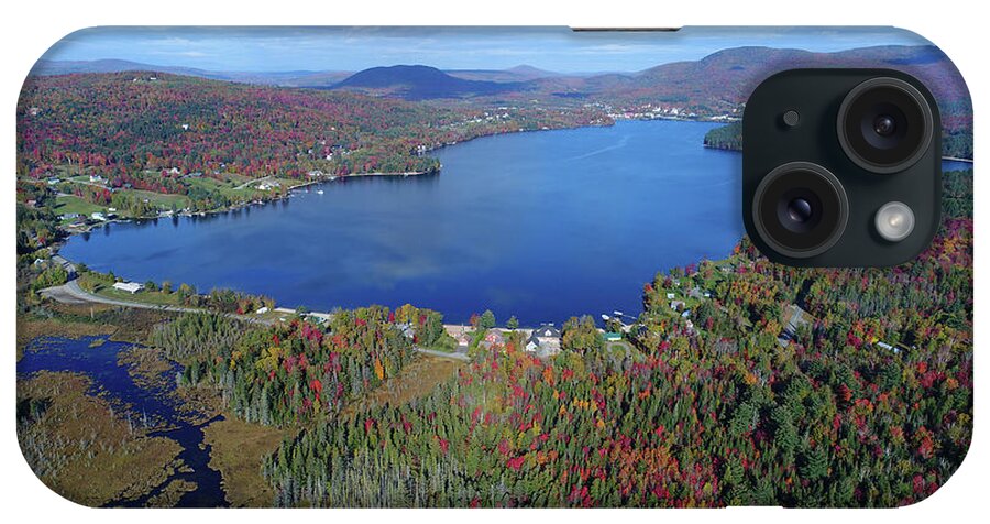 Vermont Photography iPhone Case featuring the photograph Island Pond Vermont October 2017 by John Rowe