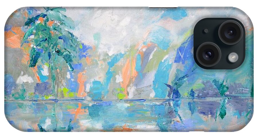 Wall Art iPhone Case featuring the painting Island Vibes by Donna Tuten
