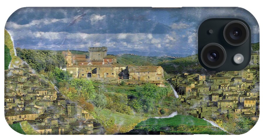 Collage iPhone Case featuring the mixed media Italy 8x8 5 by John Vincent Palozzi