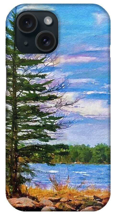 Up North iPhone Case featuring the painting Itasca by Cara Frafjord