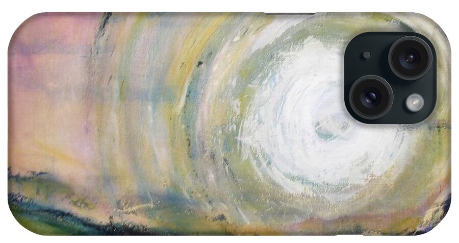 Abstract iPhone Case featuring the painting It's All In The Journey by Valerie Greene