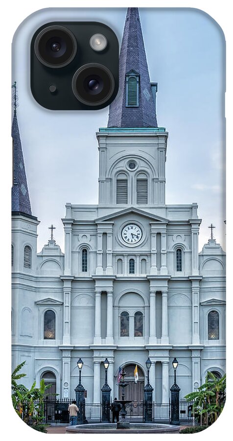 Andrew Jackson iPhone Case featuring the photograph Jackson Square and St. Louis Cathedral NOLA by Kathleen K Parker