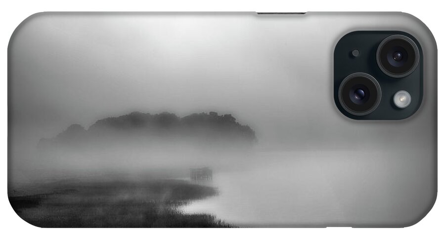 Heavy Fog iPhone Case featuring the photograph Jake's Island at China Camp by Donald Kinney
