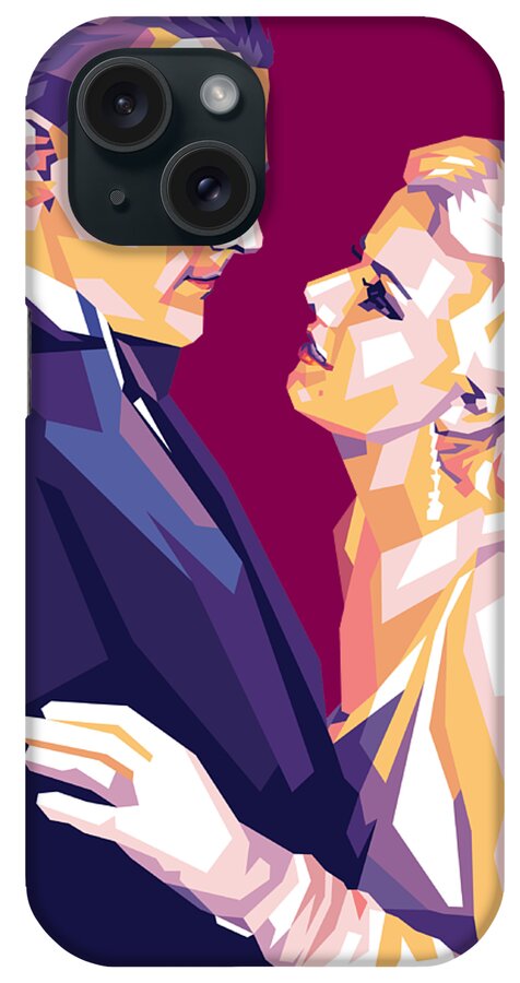 James Cagney iPhone Case featuring the digital art James Cagney and Jean Harlow by Movie World Posters