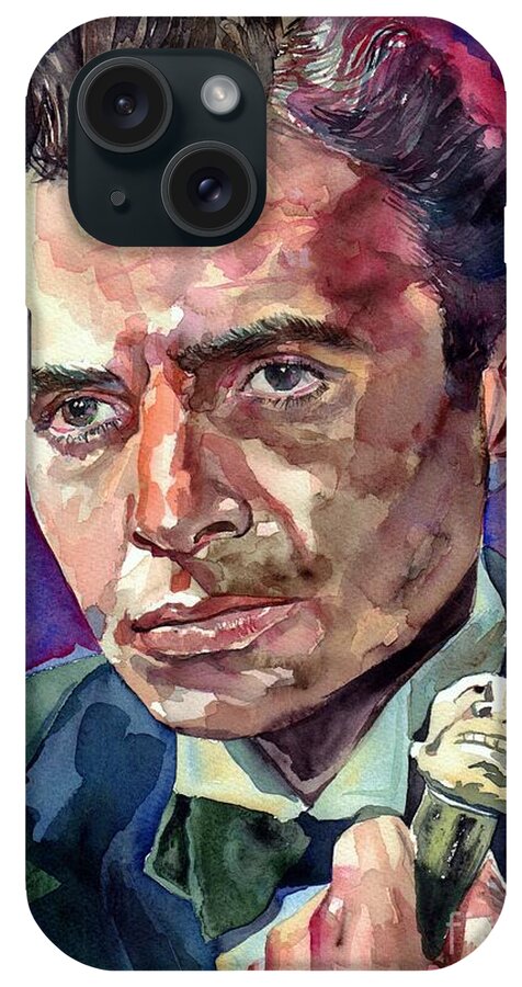 James Mason iPhone Case featuring the painting James Mason by Suzann Sines