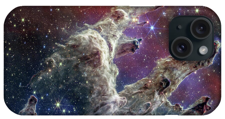 M16 iPhone Case featuring the photograph James Webb Pillars of Creation by Sebastian Musial