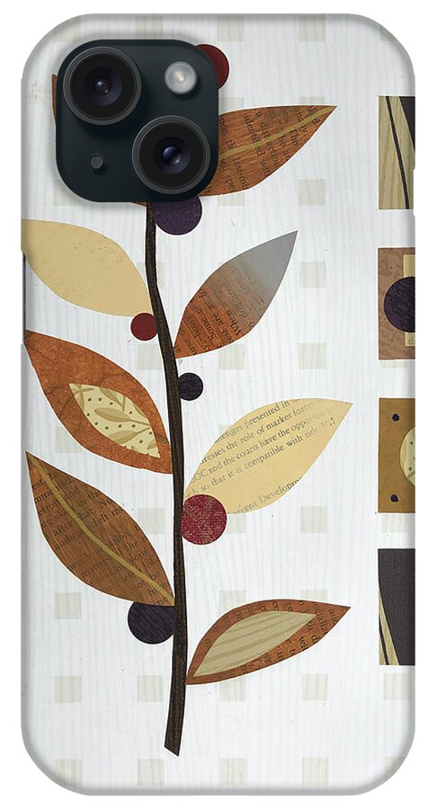 Collage iPhone Case featuring the mixed media Java by MaryJo Clark