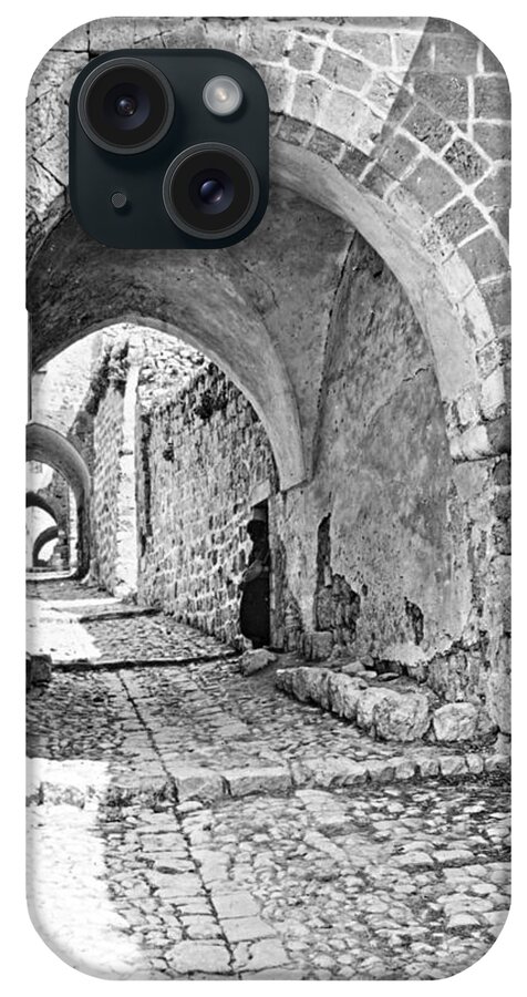 Jerusalem iPhone Case featuring the photograph Jerusalem Arches in 1910 by Munir Alawi