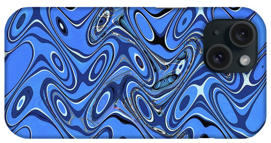 Jet Plane Sky Abstract iPhone Case featuring the digital art Jet Plane Sky Abstract by Tom Janca