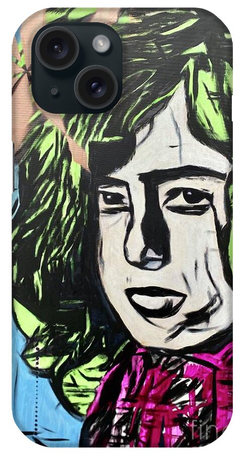 Jimmy Page iPhone Case featuring the painting Jimmy page by Jayime Jean