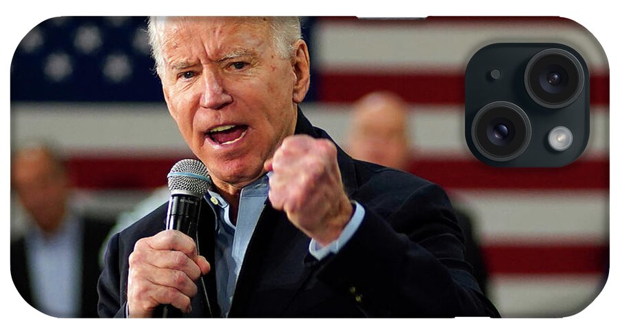 Joe Bidn iPhone Case featuring the photograph Joe Biden Speech by Rick Wilking