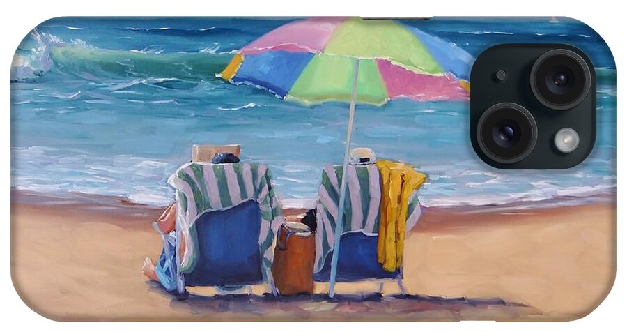 Laura Zanghetti iPhone Case featuring the painting Just Leave a Message by Laura Lee Zanghetti