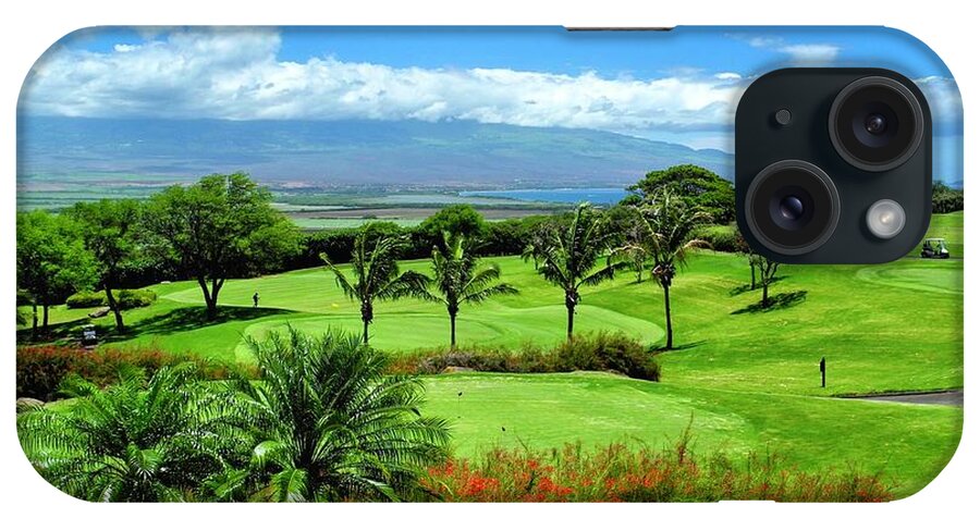 Kahili Golf Course iPhone Case featuring the photograph Kahili Golf Course 18th Green by Kirsten Giving
