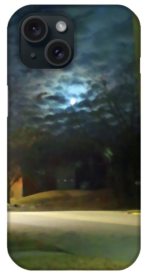 Lawrence iPhone Case featuring the photograph Kansas Moon3989 by Carolyn Stagger Cokley