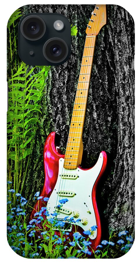 Guitar iPhone Case featuring the photograph Kaylee Strat by Jeff Cooper