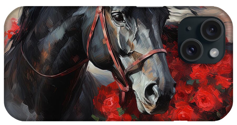 Kentucky Derby Champions iPhone Case featuring the painting Kentucky Derby Champion by Lourry Legarde
