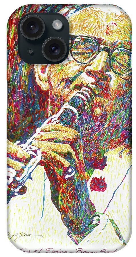 Benny Goodman iPhone Case featuring the painting King of Swing - Benny Goodman by David Lloyd Glover