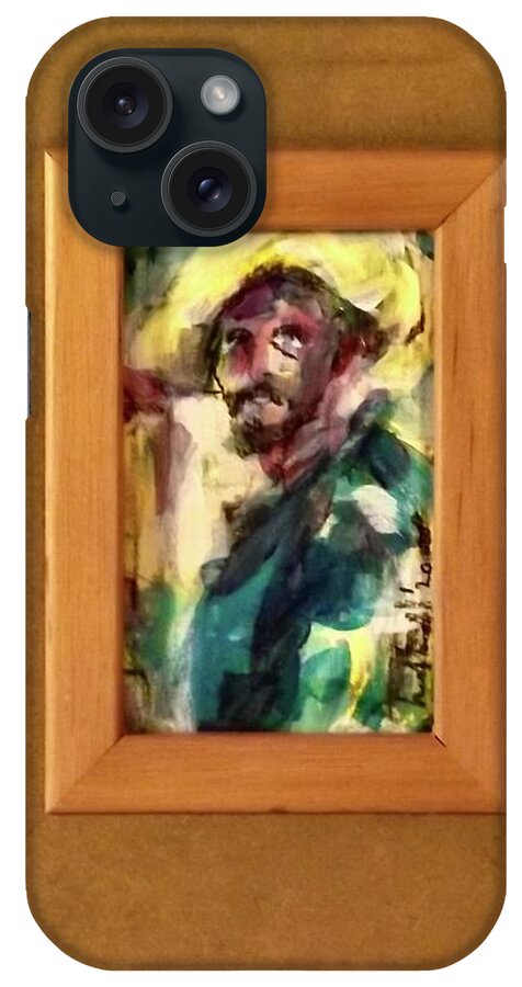 Painting iPhone Case featuring the painting Kirk's Van Gogh by Les Leffingwell