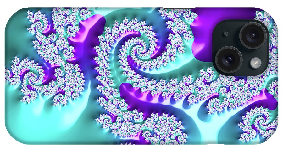 Spiral iPhone Case featuring the digital art Lacy Spiral Number 2 by Elisabeth Lucas