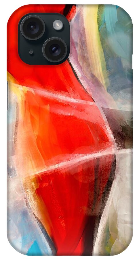 Chris De Burgh iPhone Case featuring the digital art Lady in Red by Ursula Abresch
