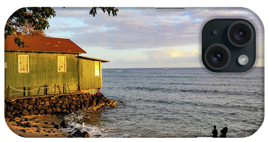 Maui iPhone Case featuring the photograph Lahaina, a sleepy town on Maui, getting ready for sunset. by Gunther Allen