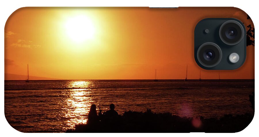 Photography iPhone Case featuring the photograph Lahaina Sunset 001 by Stephanie Gambini