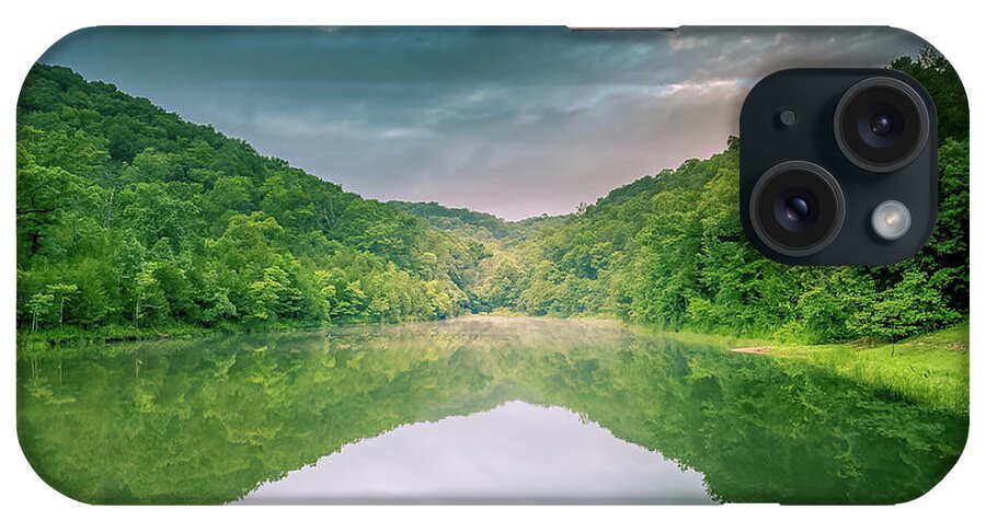 Branson iPhone Case featuring the photograph Lake and Cloud Reflections by Allin Sorenson