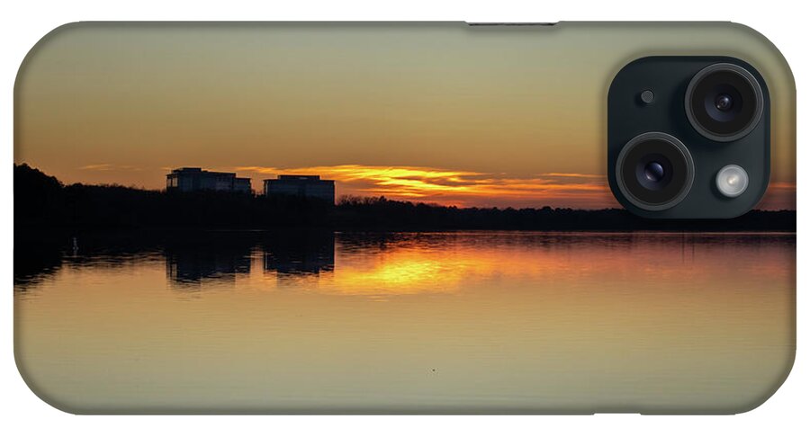Sunset iPhone Case featuring the photograph Lake Crabtree Sunset by Rick Nelson