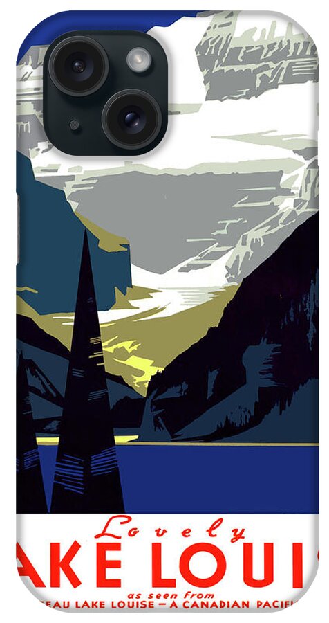 Lake Louise iPhone Case featuring the painting Lake Louise, Canada by Long Shot