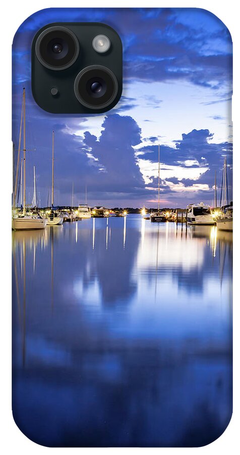 Calm iPhone Case featuring the photograph Lake Norman Blue Hour by Serge Skiba