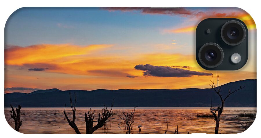 _earthscapes iPhone Case featuring the photograph Lake Side in Ajijic Area by Tommy Farnsworth