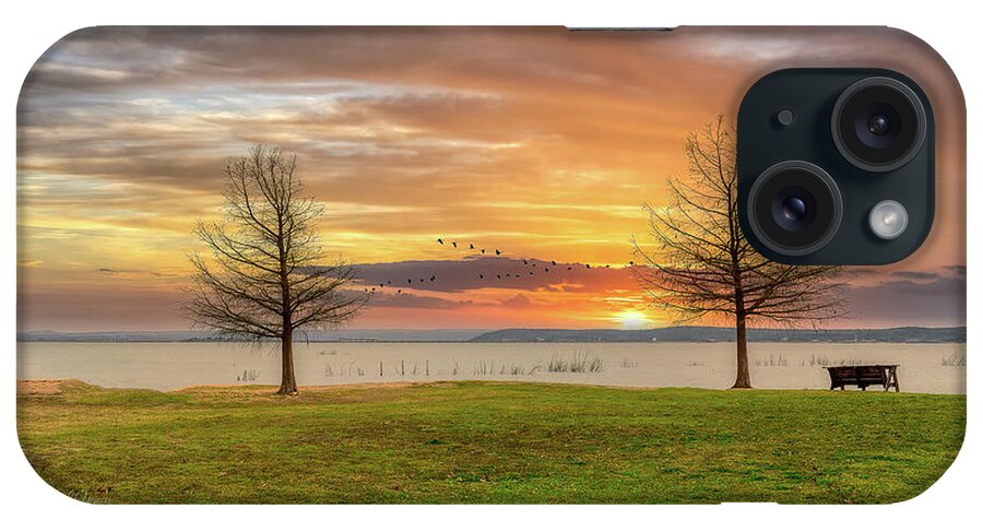 Water iPhone Case featuring the photograph Lake Sundown by G Lamar Yancy