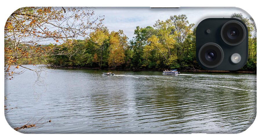 Branson iPhone Case featuring the photograph Lake Taneycomo Branson Boating by Jennifer White