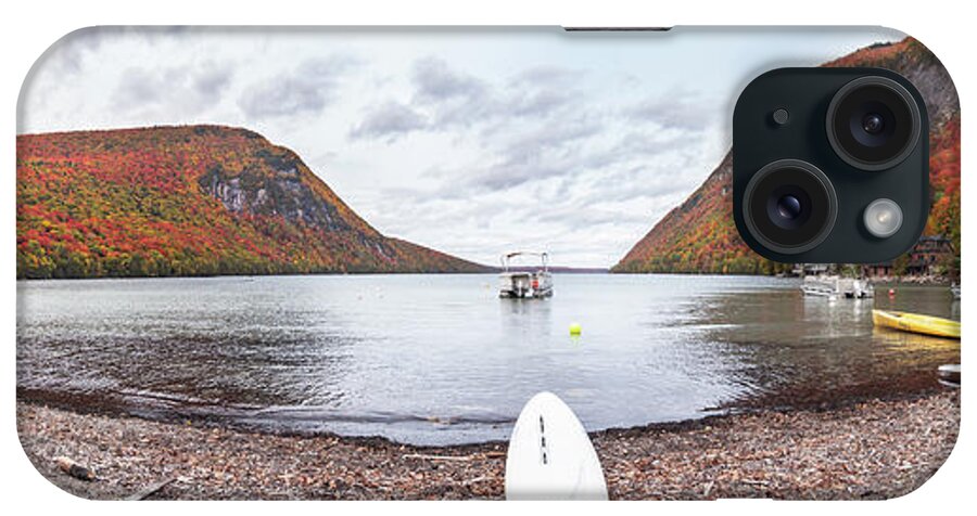 Vermont iPhone Case featuring the photograph Lake Willoughby Fall Panoramic 2 by Tim Kirchoff