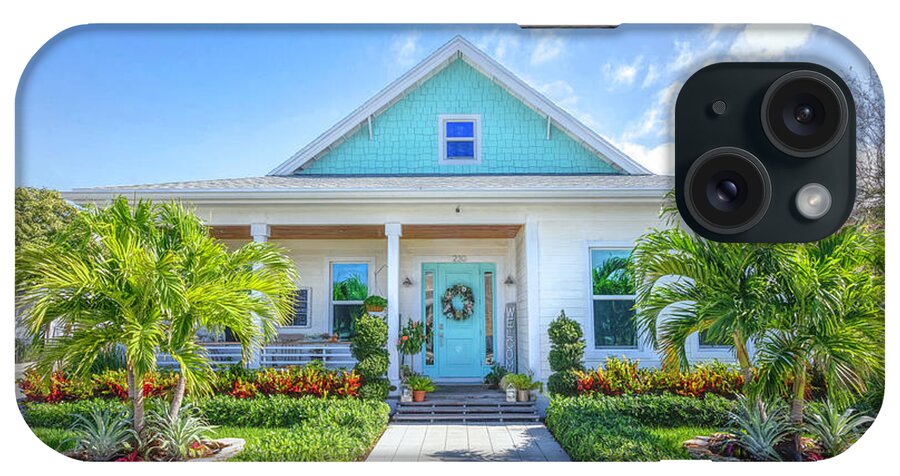 Fence iPhone Case featuring the photograph Lake Worth Beach Home and Cottage Tour 230 North Ocean Breeze by Debra and Dave Vanderlaan