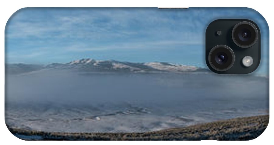 Yellowstone iPhone Case featuring the photograph Lamar Valley with Fog by Patrick Nowotny