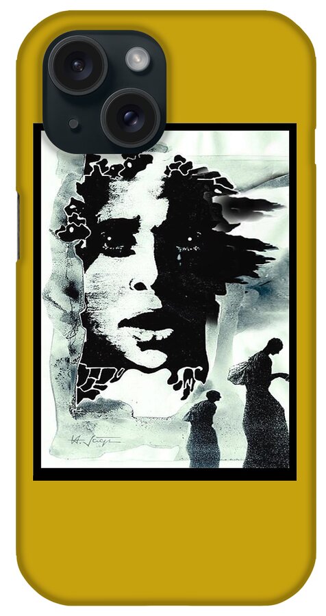 Lament iPhone Case featuring the mixed media Lament by Hartmut Jager