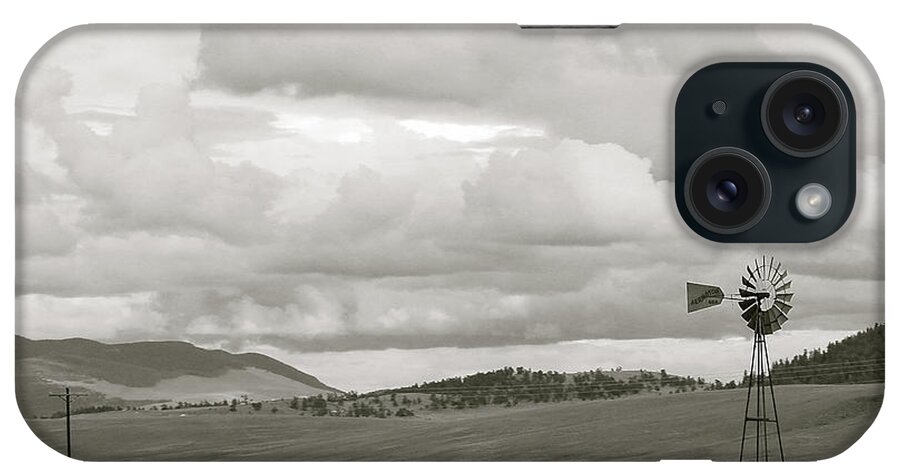 Black And White iPhone Case featuring the photograph Landscape 1 by Carol Jorgensen