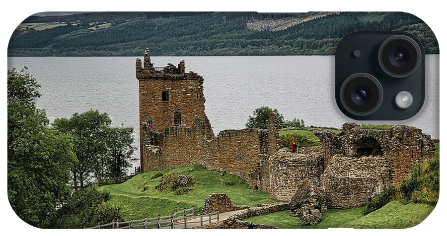Edinburgh iPhone Case featuring the photograph Landscape Urquhart Castle Scotland by Chuck Kuhn