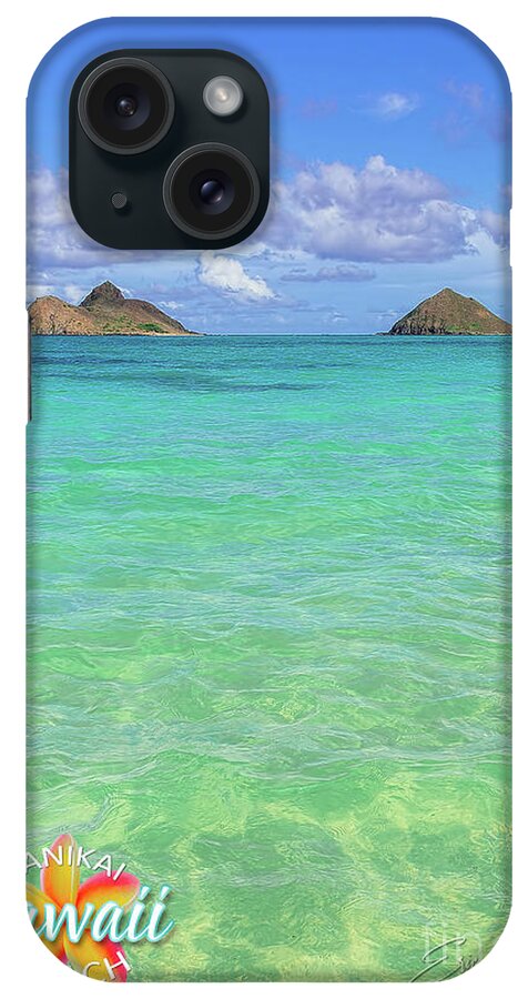 Post Card iPhone Case featuring the photograph Lanikai Beach Crystal Clear Water post Card by Aloha Art