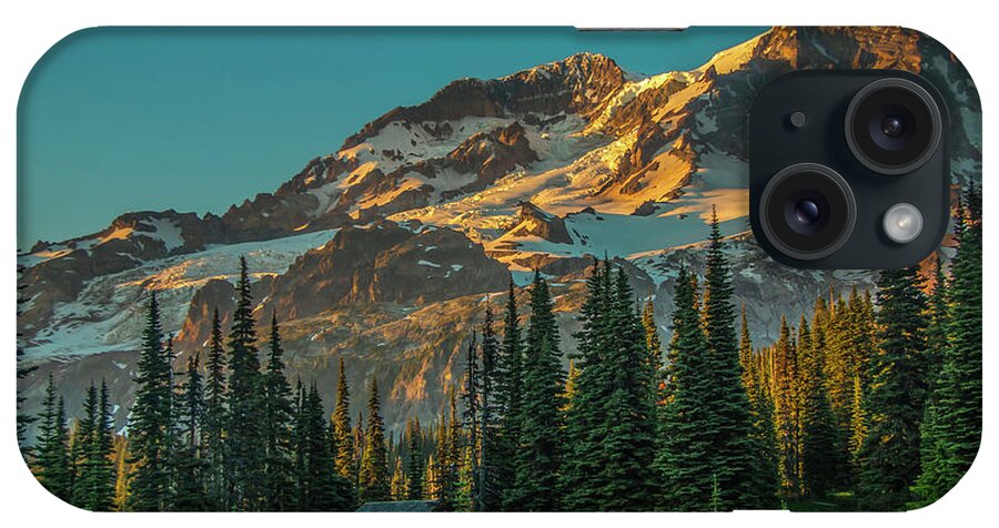 No People iPhone Case featuring the photograph Last Light on the Mountain by Doug Scrima