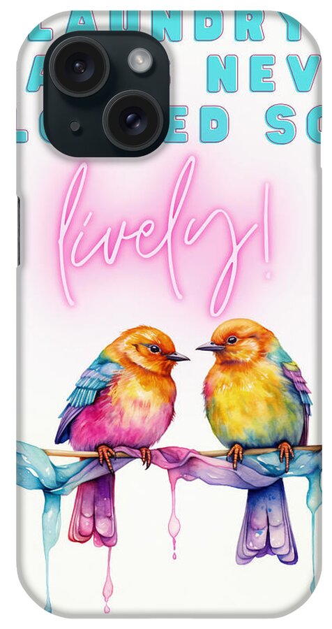 Laundry iPhone Case featuring the painting Laundry Day Art by Lourry Legarde
